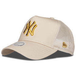 Unisex Caps - New Era Trucker - Beige-Orange