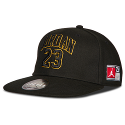 Unisex Kappen - Jordan Flat Brim - Black-Gold