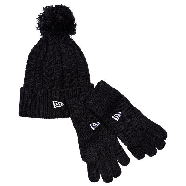 Image of New Era Kids Beanie Set unisex Cappelli e berretti in maglia - Nero - Wool - Foot Locker035