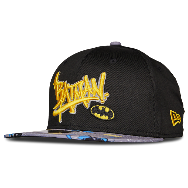 Image of New Era Kids 9fifty Batman Flat Visor Snap Back unisex Cappellini - Nero - Foot Locker035