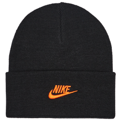 Unisex Knitted Hats & Beanies - Nike Peak - Black-Safety Orange