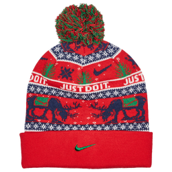 Unisex Winter Mützen - Nike Peak - University Red-Midnight Navy