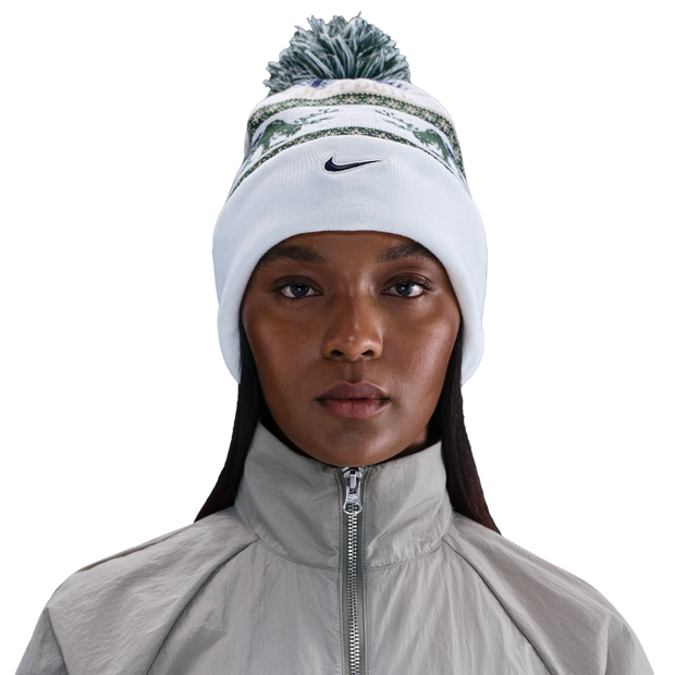 Nike Peak Unisex Knitted Hats & Beanies - White - One Size - Wool
