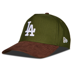 Unisex Kappen - New Era E-Frame Closed Back MLB La Dodgers - Green-Brown