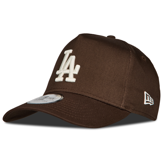 New Era E-frame Closed Back Mlb La Dodgers Unisex Caps - Brown - One Size