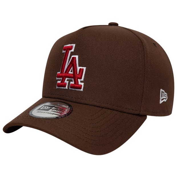New Era A-frame Mlb La Dodgers Unisex Caps - Brown - One Size - Poly (Polyester)