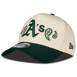 Unisex Caps - New Era E-Frame Closed Back MLB - Beige-Green