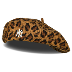 Unisex Knitted Hats & Beanies - New Era Beret - Brown-Black