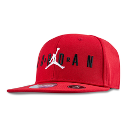 Unisex Caps - Jordan Flat Visor Snapback - Gym Red-White-Gym Red