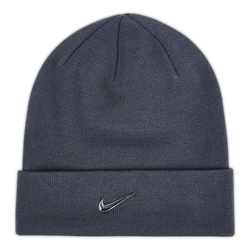 Unisex Knitted Hats & Beanies - Nike Metal Swoosh - Grey-Grey-Grey