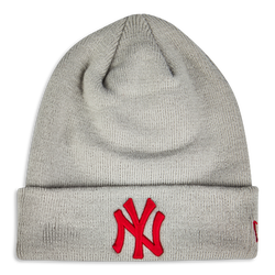 Unisex Knitted Hats & Beanies - New Era Essential - Grey-Red