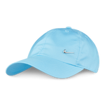 Light Blue-Metalic- NK- NSW Y SILVER SWOOSH CAP LT BLU/MET