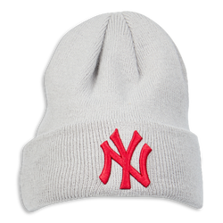 Unisex Knitted Hats & Beanies - New Era Essential - Grey-Red