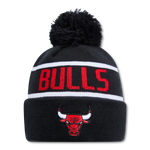 Black-Red-Black- NE OTC BOBBLE KNIT BULLS BLK/RED
