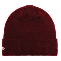 Unisex Knitted Hats & Beanies - New Era Essential - Maroon-White