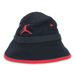 Unisex Caps - Jordan Bucket Hat - Black-Gym Red