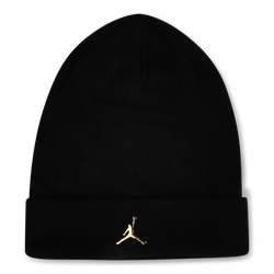Unisex Knitted Hats & Beanies - Jordan Metal Jumpman - Black-Black-Metallic Gold