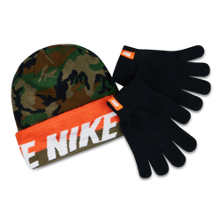 Unisex Caps - Nike Kids Beanie&gloves Set - Green-Black-Red