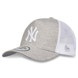 Grey Marl Jersey-White