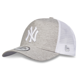 Unisex Caps - New Era Essential Trucker - Grey Marl Jersey-White