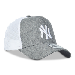 Unisexe Casquettes - New Era Essential Trucker - Grey Marl Jersey-Black