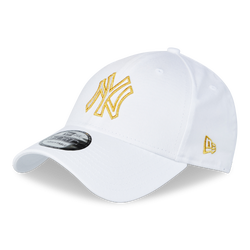Unisex Caps - New Era Adjustable - White-Gold