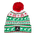 Jordan Kids X-mas Pom Beanie - Unisex Knitted Hats & Beanies Gym Red-Green-White