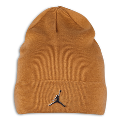 Unisex Knitted Hats & Beanies - Jordan Metal Jumpman - Flax-Metallic Silver