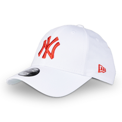 Unisex Caps - New Era Adjustable - White-Red