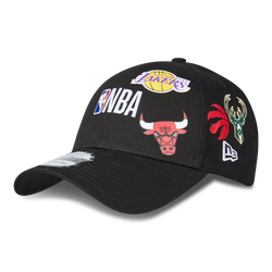 Unisex Caps - New Era Adjustable 9Forty Nba Wordmark - Black-Multi
