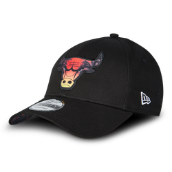 Unisex Caps - New Era 9Forty Infill Bulls - Black-Red-Yellow
