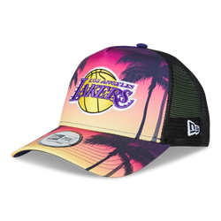 Unisex Trucker - New Era 9Forty Trucker Summer City Lakers - Black-Yellow-Red