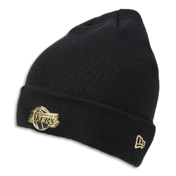 Unisex Knitted Hats & Beanies - New Era Flawless Beanie La Lakers - Black-Gold