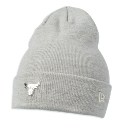 Unisex Knitted Hats & Beanies - New Era Flawless Beanie Chicago Bulls - Heather Grey-Silver