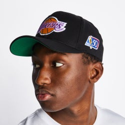 Unisex Caps - Mitchell & Ness 50Th Anniversary Adjustable Cap - Black-Black