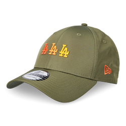 Unisex Caps - New Era 9Forty Stack Logo La - Green-Orange