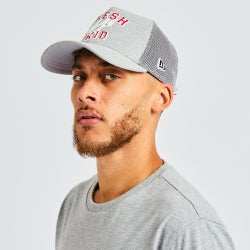 Unisex Caps - Fresh Ego Kid Varsity Trucker - Grey Marl-Red