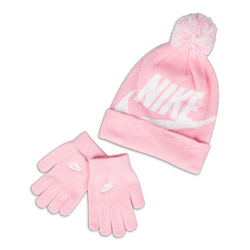 Unisex Caps - Nike Kids Beanie Swoosh Set - Pink-Pink