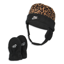 Unisex Knitted Hats & Beanies - Nike Baby Swoosh Beanie&gloves Set - Black-Gold