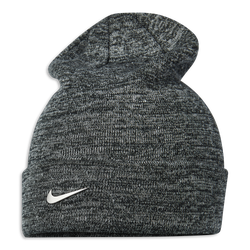 Unisex Knitted Hats & Beanies - Nike Swoosh - Charcoal Heather-Gunmetal