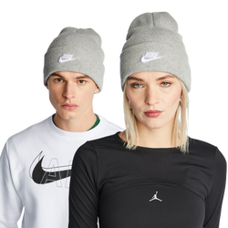 Unisex Winter Mützen - Nike Nsw Utility Futura Beanie - Dark Grey Heather-White Aluminium