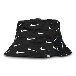 Unisex Kappen - Nike Kids Swoosh Bucket Hat - Black-White