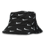 Nike Swoosh Bucket Hat - Unisex Caps Black-White