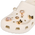Crocs 5 Pack Jibbitz - Unisex Collectables Gold-Gold
