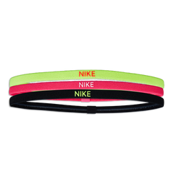 Unisex Accessori per lo Sport - Nike Elastic Hairbands 3 Pack - Pink-Purple-Pink