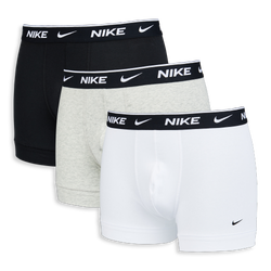 Unisex Unterwäsche - Nike Trunk 3 Pack - White-Grey Heather-Black