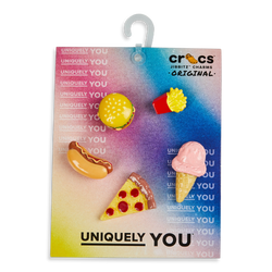 Unisex Sport Accessories - Crocs Mini 3D Food 5 Pack Jibbitz - Multicolour-Multicolour
