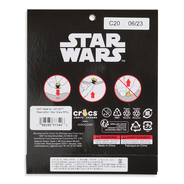 Crocs Jibbitz Star Wars 5 Pack Image 2 of 2. Tap to open photo gallery.
