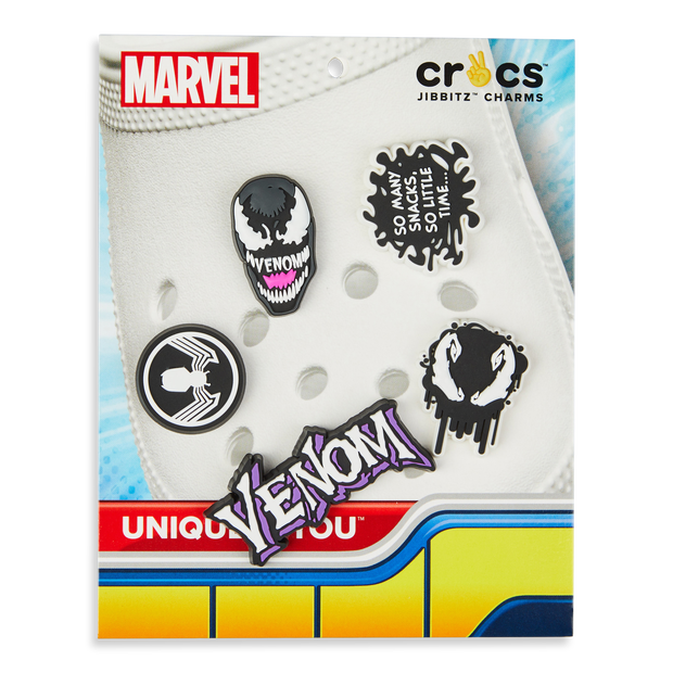 crocs spider-man venom 5 pack jibbitz - unisex sport accessoires