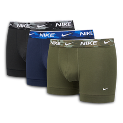 Unisex Underwear - Nike Swoosh Trunk 3 Pack - Olive Camo-Navy Camo-Grey Camo